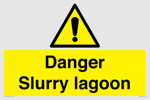 Danger Slurry lagoon